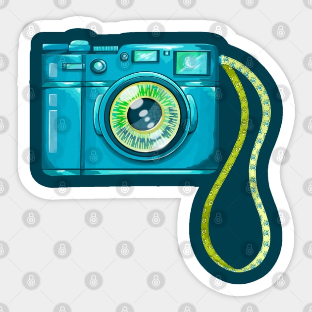 The Eye of the Camera Sticker by Desdymona